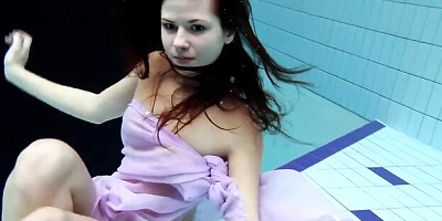 Sophisticated Aneta - solo female sex - Underwater Show
