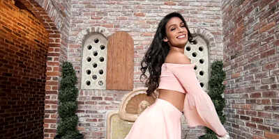 Music motivates joyful hottie to jump on erect phallus