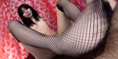 Pleasing chick at small tits action