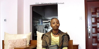 Interracial dirt with flawless sweetie pie from African Casting