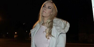 Public Agent Florane Russell Fucked in car and cum on her tits