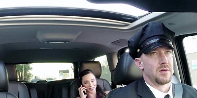 MILFsLikeItBig - Huge boobs Ariella Ferrera blowjob in limo