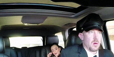 MILFsLikeItBig - Huge boobs Ariella Ferrera blowjob in limo