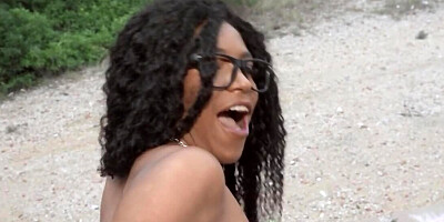 Cameraguy analyzes the nerdy Latina and fills asshole with cum
