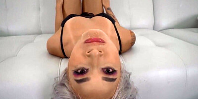 Insane facefucking for the blonde bimbo Avery Black