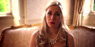 Curvy blonde starlet needs two hard peckers for her tight holes