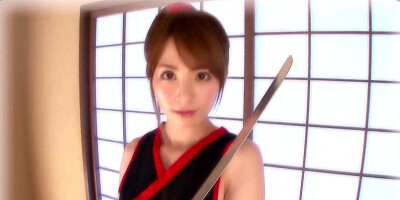 Horny Japanese teen fucked in missionary position