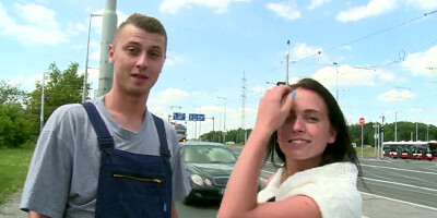 Czech Teen Convinced for Outdoor Public Sex