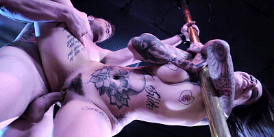 Dude watches inked wife cheating on him with his friend