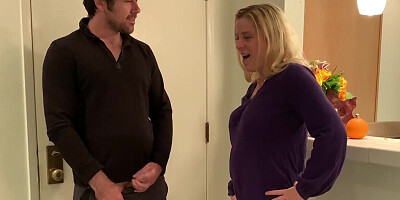 Just as he comes home, he gets his cock sucked by the MILF