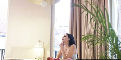 Lesbian scene with extravagant lady-love from Web Young
