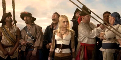 Shay Jordan tag teamed by two pirates