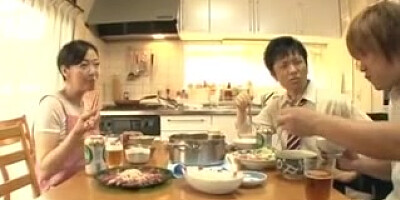 Hot Japanese Woman Enjoys Sex with Young Fellows