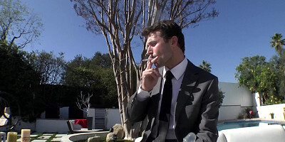 Fucking Anikka Albrite from behind outdoors