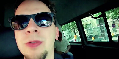 Stud stretches black-haired German MILF in the backseat of bus