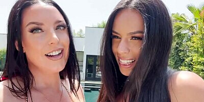 ANGELA WHITE - Dream Busty Bikini Threesome with Autumn Falls