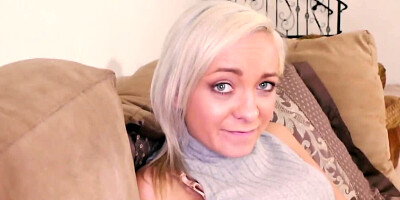 Cute ashen-haired teen needs special attention from stepbrother