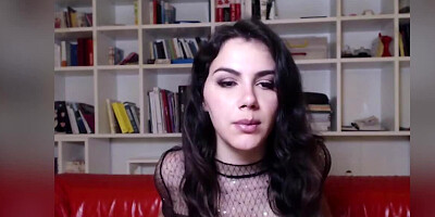 Solo teen hussy has a big black vibrator ready