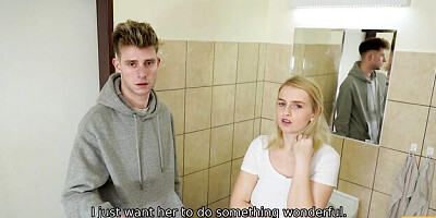 Innocent Steve Q at toilet sex movie