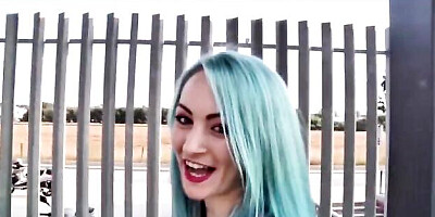 Amorous Monica Mavi at public movie