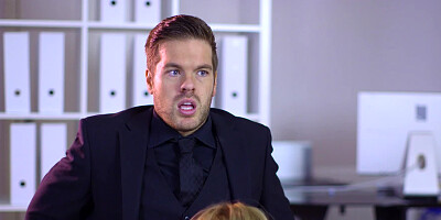 Job interview with a blowjob from the sexy corporate slut