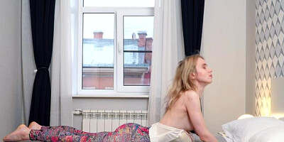 Nubiles - Blonde babe Light Fairy in panties toys action