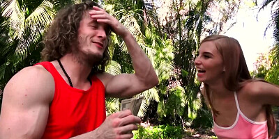 Ava Parker turns out to be ready for outdoor sex for money