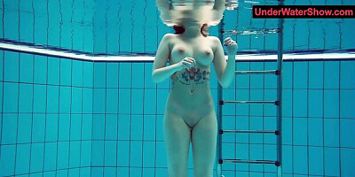 Adorable missy at redhead action