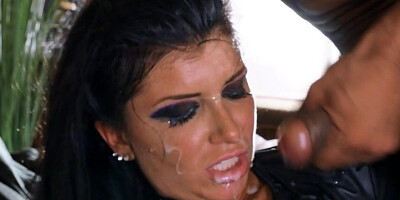 Rough DP gangbang for a sex-craving vixen Romi Rain