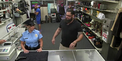 Busty and big ass police woman gets fucked by Shawn in his office