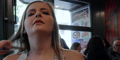 Public Pickups - Brown hair Candy Alexa cumshot