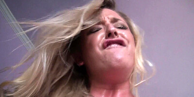 A horny amateur with a pretty mouth is pulling on a big dick