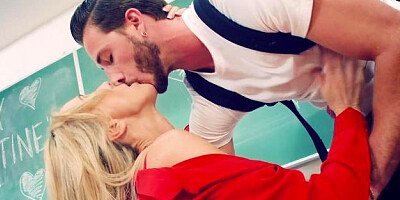 Big Tits at School: Brandi Love with Lucas Frost in school