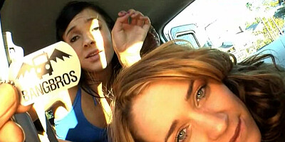 Three amateur whores do dirty things in the real bang bus