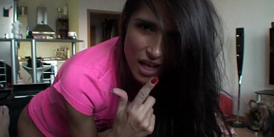 POV blowjob from naughty girl Nessa Devil is wicked hot