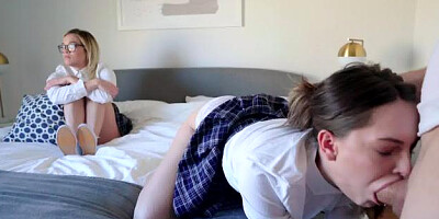 MyFamilyPies: Long haired girl Katie Kush rushes nailed rough