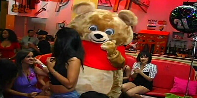 Strippers keep on banging party guests in turn