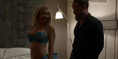 Stacked blonde has ardent sex with fan in hotel room