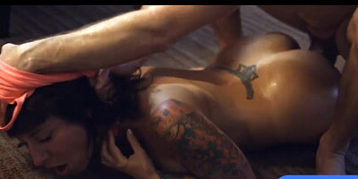 Lusty whore Dollie Darko pounded in the ass real rough