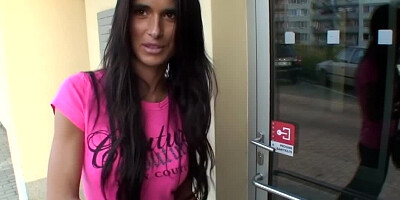 A lovely girl does some shopping and then she does a lot of anal