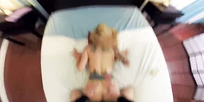 Gorgeous Sarah Jessie at mom trailer