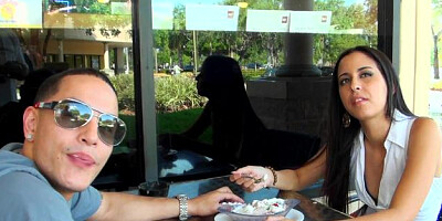 8thStreetLatinas - Skinny & pierced Bibi gets cum in her pussy