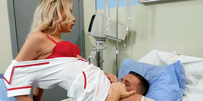 Blonde haired Carmen Caliente cumshot