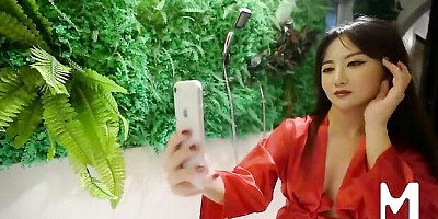 Creampie video with pin-up Tea from AsiaM