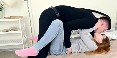 Nerdy Russian teen doesn't mind having sex with stranger