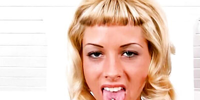 Aesthetic solo with a big-boobed naked blonde Mona Green