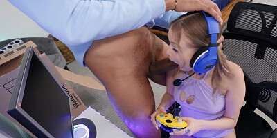 Adorable teen gamer is going to get fucked to the limit