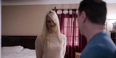 Teen blonde needs stepdad's cum to get pregnant