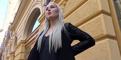 Sexy blonde from Czech finds herself at porn casting