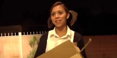 Lovely Lil' Teenager Mia Lina Gets The BIG BLACK COCK 420